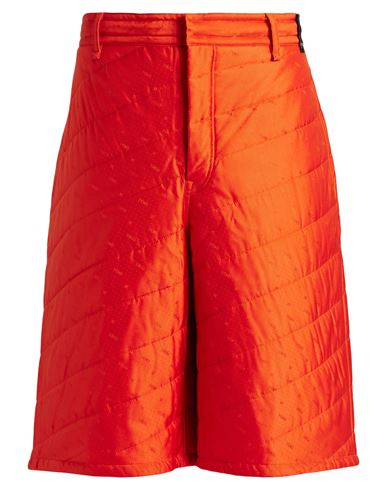 Fendi Man Shorts & Bermuda Shorts Orange Size 40 Silk