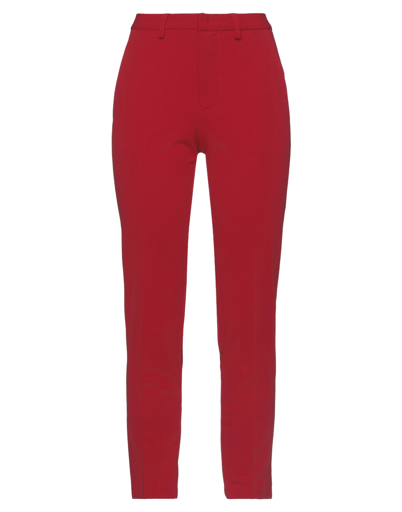 Merci .., Woman Pants Red Size 6 Polyester, Elastane