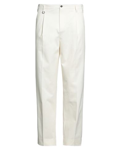 Be Able Man Pants Ivory Size 36 Cotton, Elastane In White