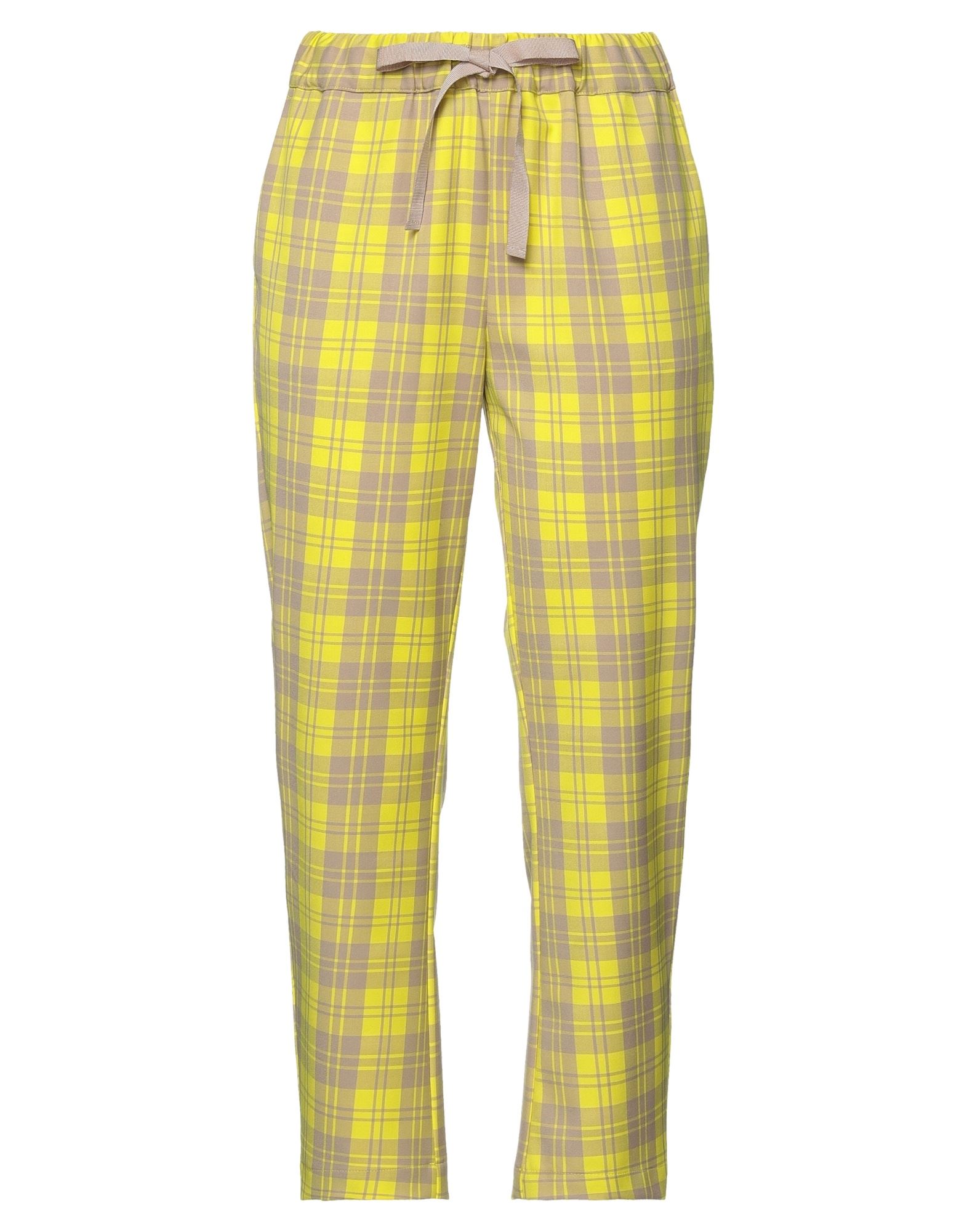 Shop Semicouture Woman Pants Yellow Size 6 Polyester, Viscose, Elastane
