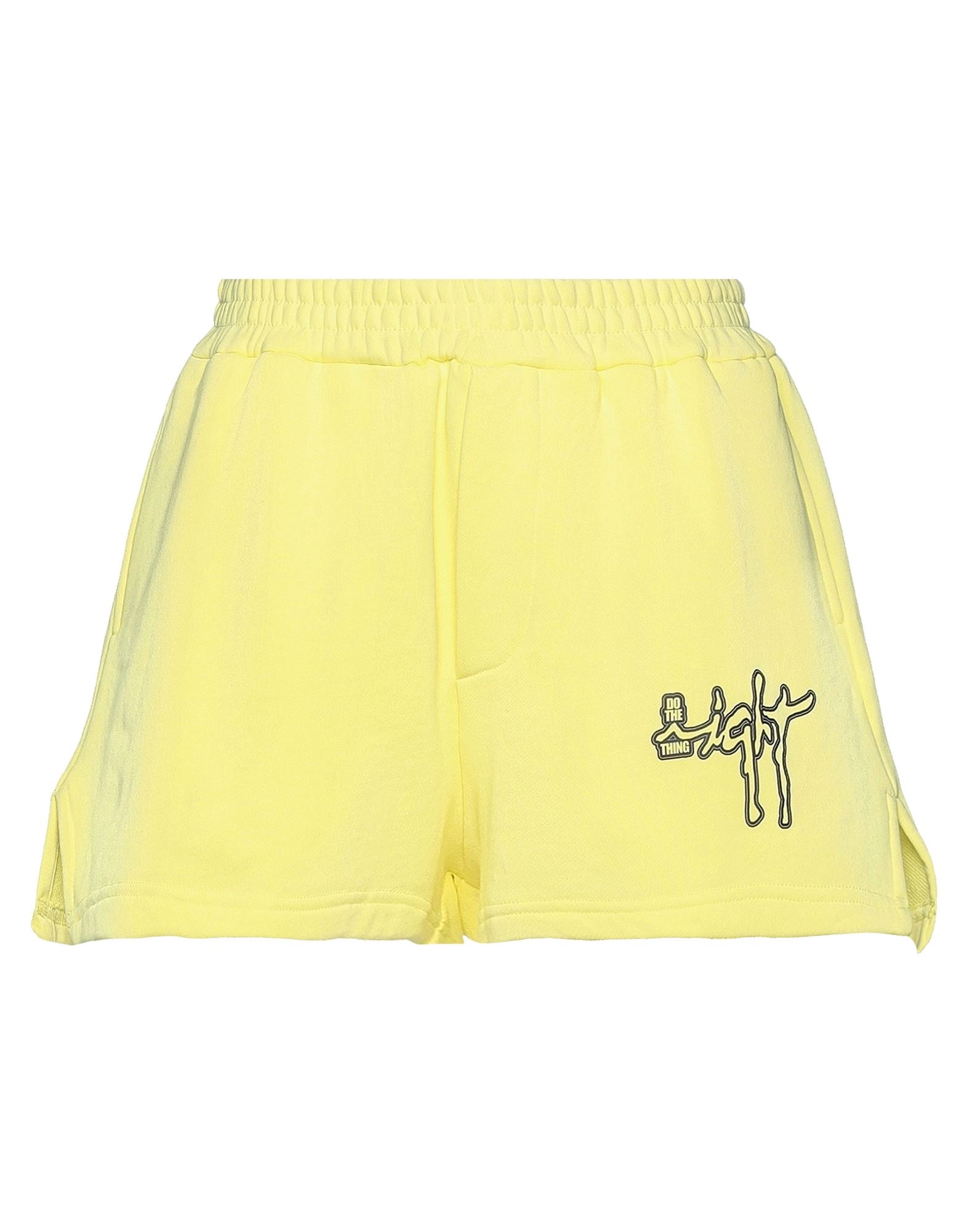 Antidote Woman Shorts & Bermuda Shorts Yellow Size L Cotton