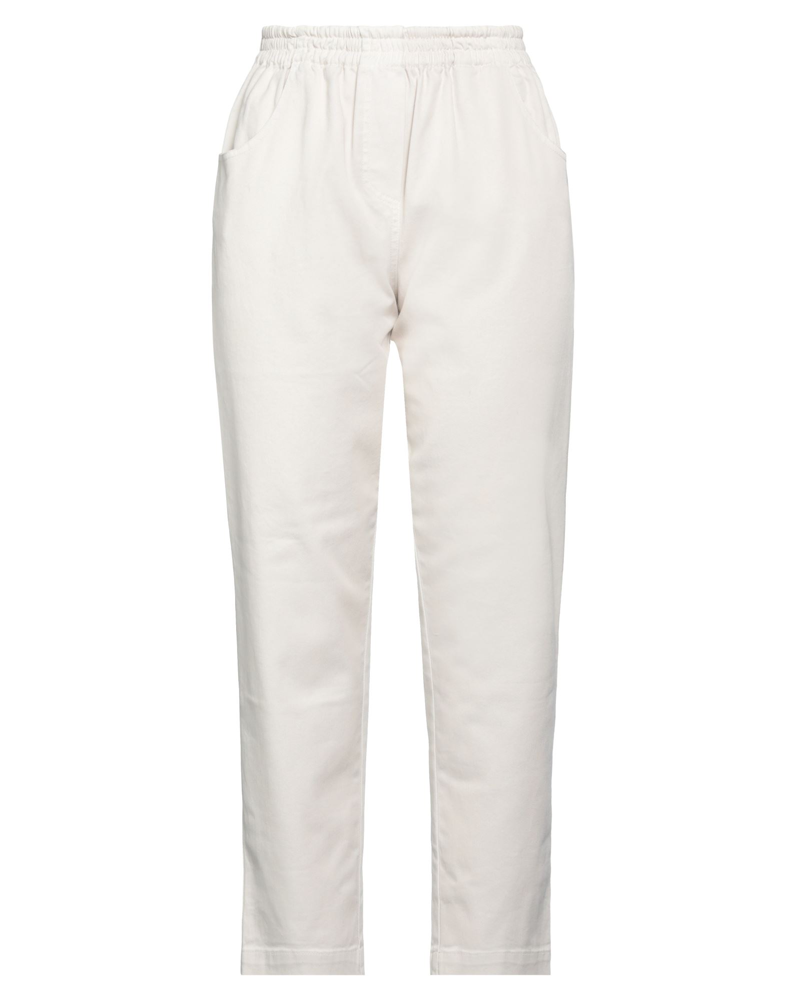 8PM 8PM WOMAN PANTS BEIGE SIZE S COTTON, ELASTANE