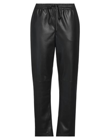 Semicouture Woman Pants Black Size 10 Polyurethane, Polyester