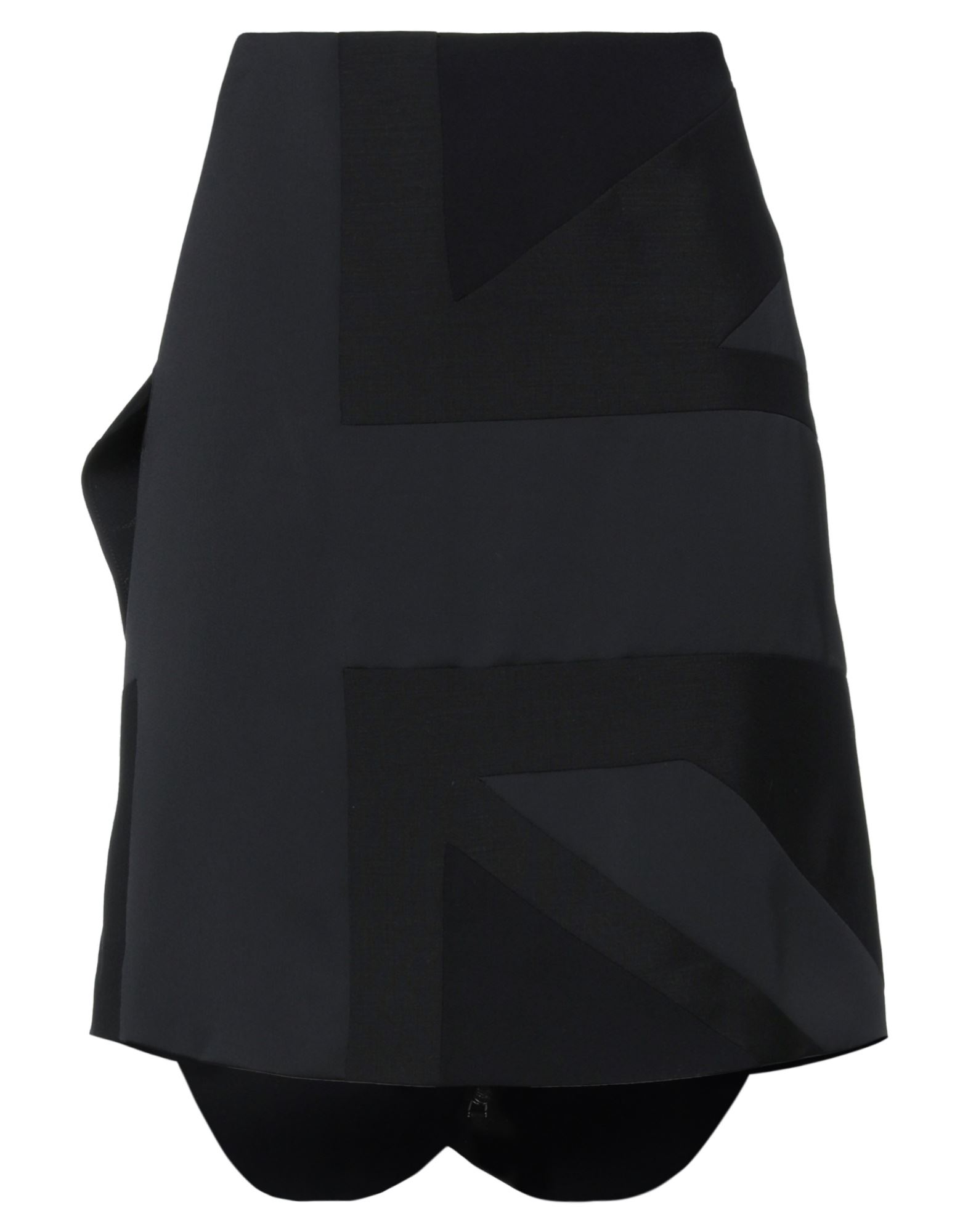 Shop Burberry Woman Mini Skirt Black Size 10 Polyester, Mohair Wool, Wool