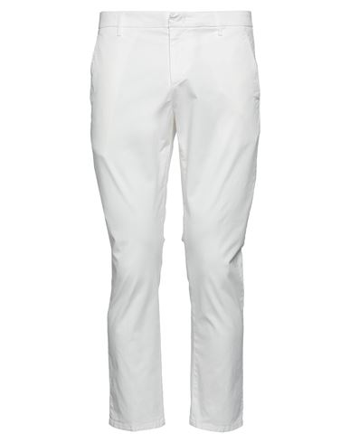 Dondup Man Pants White Size 26 Cotton, Lyocell, Elastane In White