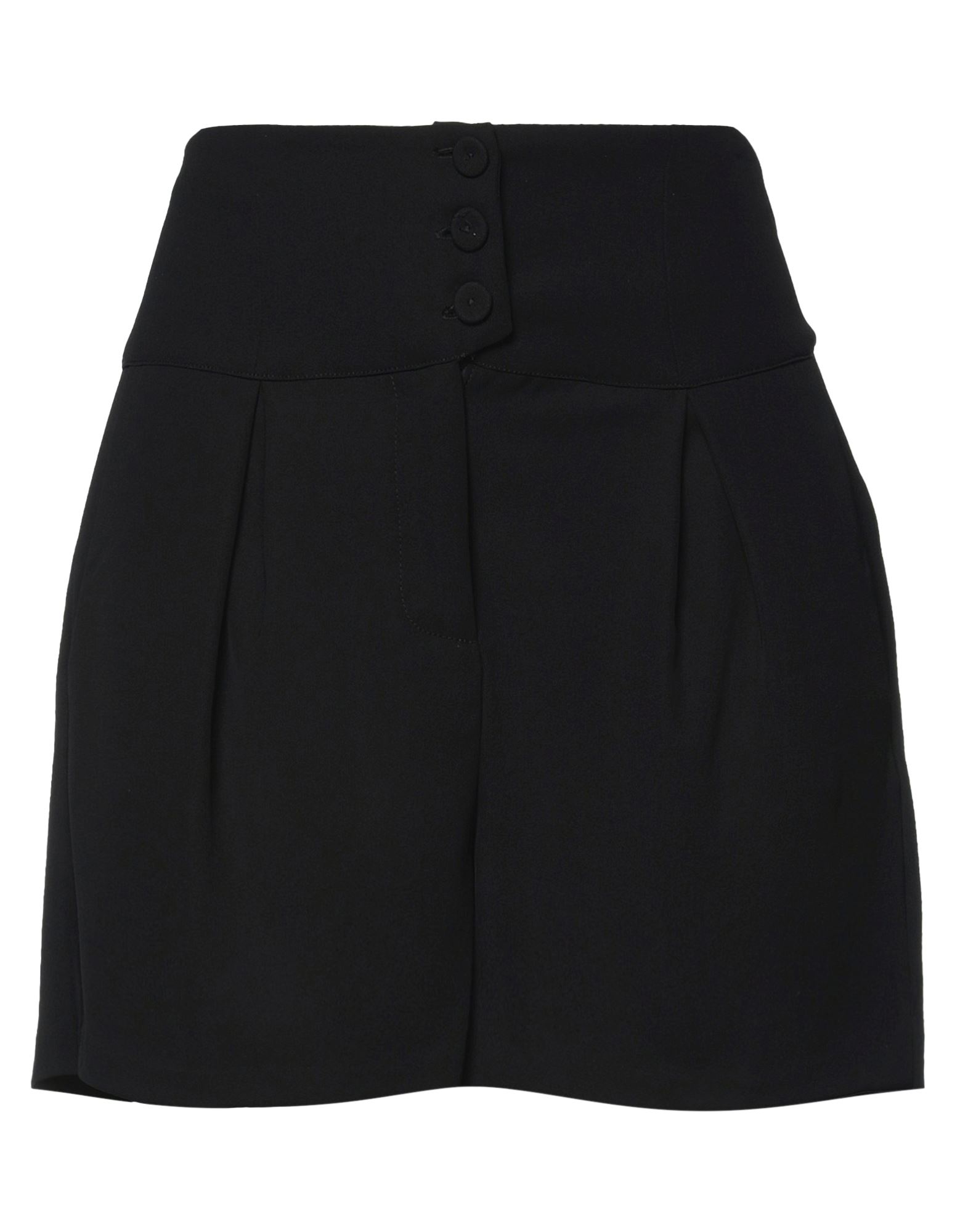 Marc Ellis Woman Shorts & Bermuda Shorts Black Size 4 Polyester, Elastane
