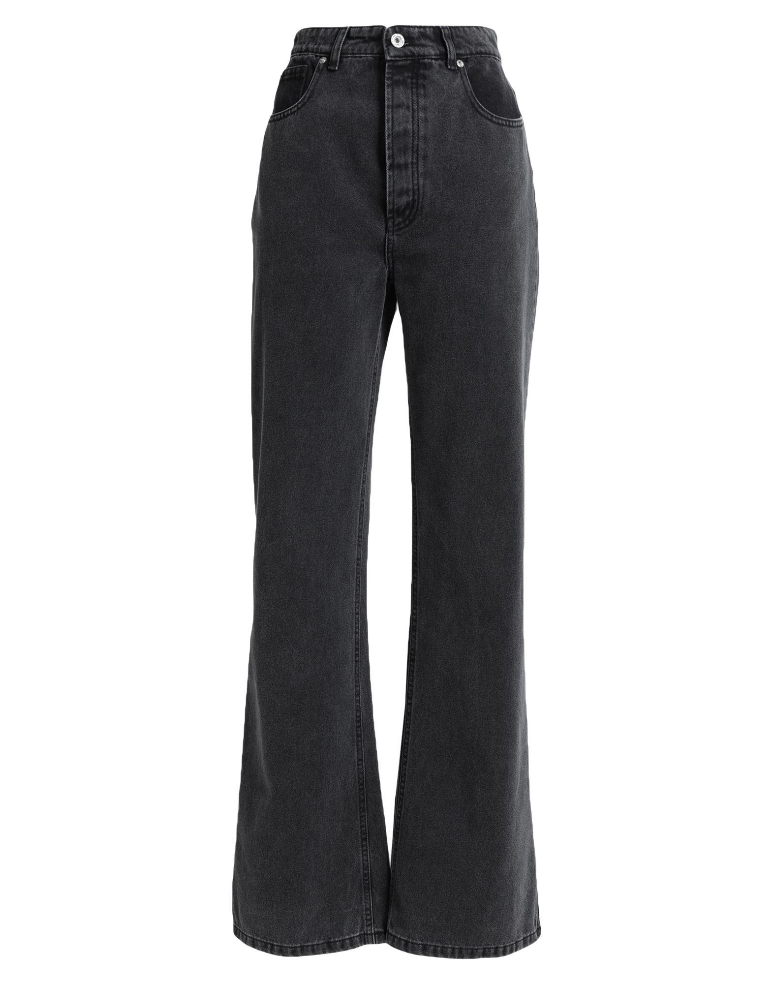 Paco Rabanne High-rise Wide-leg Jeans In Lead | ModeSens