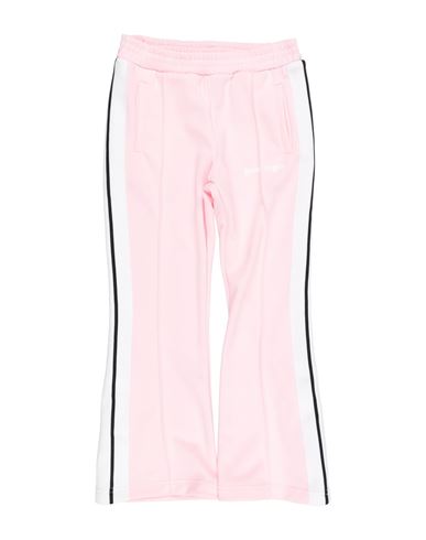 Palm Angels Babies'  Pink White Logo-print Cotton-blend Jogging Bottoms 6-24 Months
