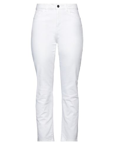 Shop Pence Woman Pants White Size 27 Cotton, Elastane