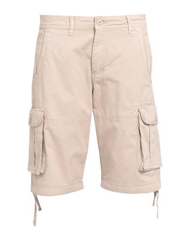 Jack & Jones Man Shorts & Bermuda Shorts Beige Size L Cotton, Elastane