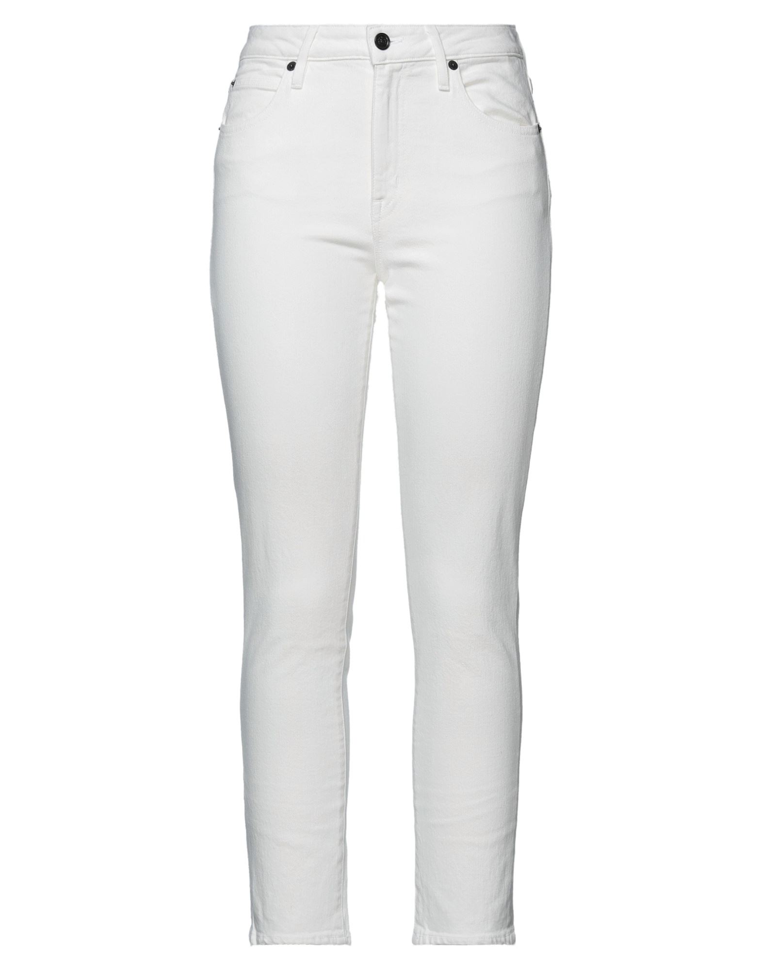 Shop Slvrlake Woman Jeans White Size 30 Cotton, Elastane