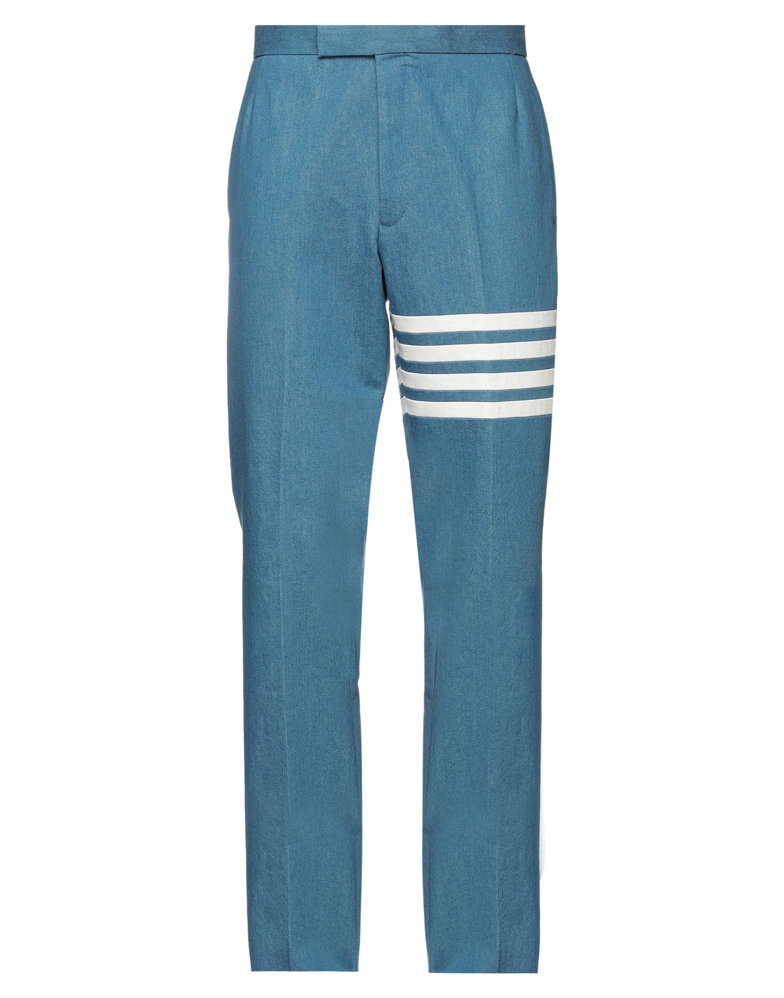 Shop Thom Browne Man Jeans Blue Size 3 Cotton