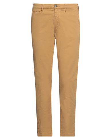 40weft Man Pants Camel Size 32 Cotton, Elastane In Beige