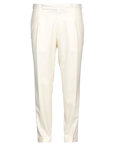 Briglia 1949 Man Pants Ivory Size 42 Wool, Elastane In White