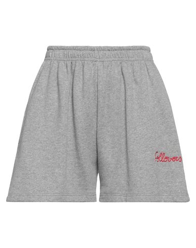 Follovers Woman Shorts & Bermuda Shorts Grey Size Xs Cotton
