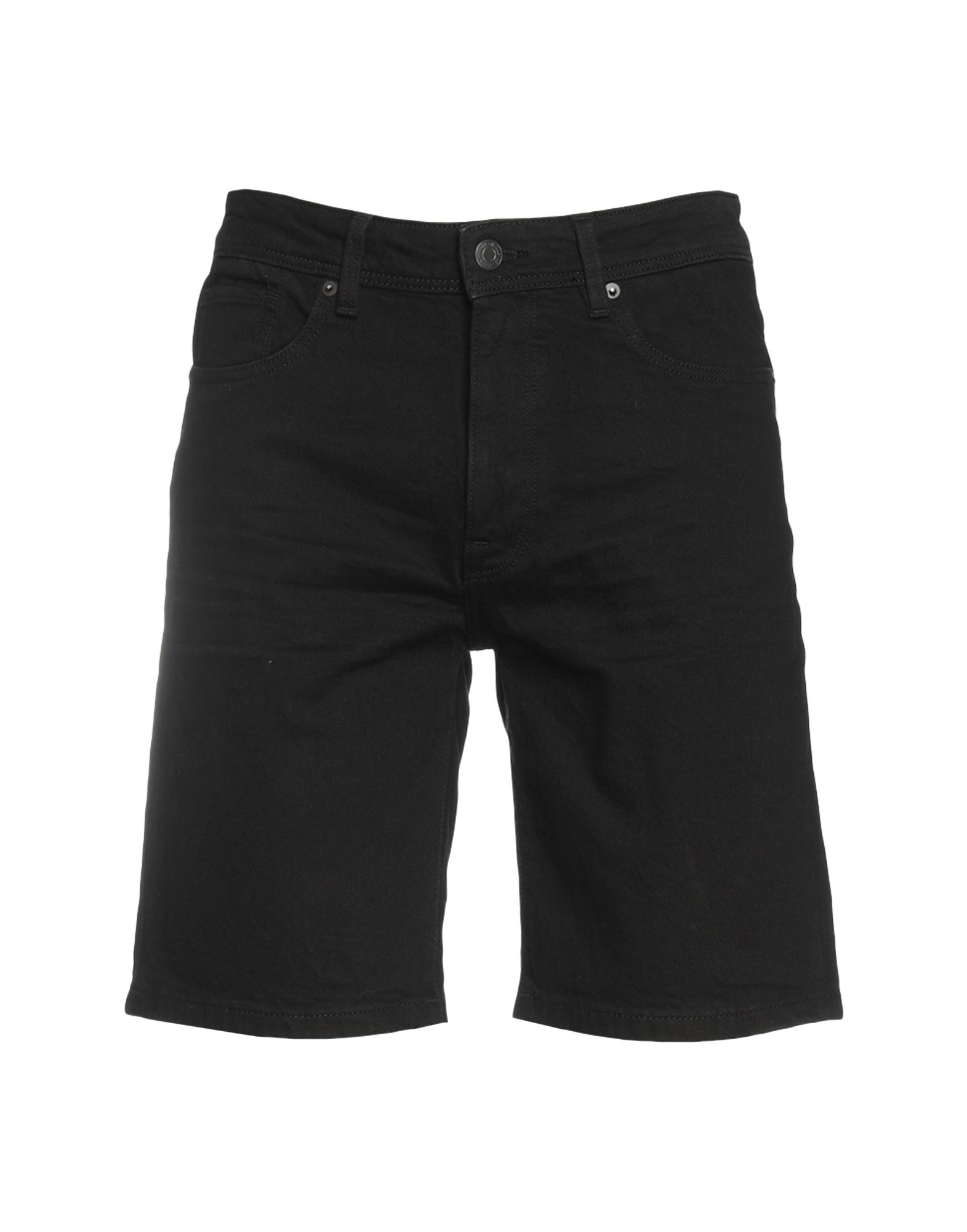 Selected Homme Man Denim Shorts Black Size S Organic Cotton, Elastane