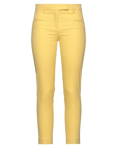 Pantalone In Raso Woman Pants Yellow Size 6 Polyester, Elastane