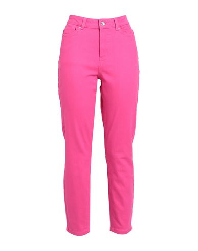 Vero Moda Woman Denim Pants Fuchsia Size 32w-32l Cotton, Elastane In Pink