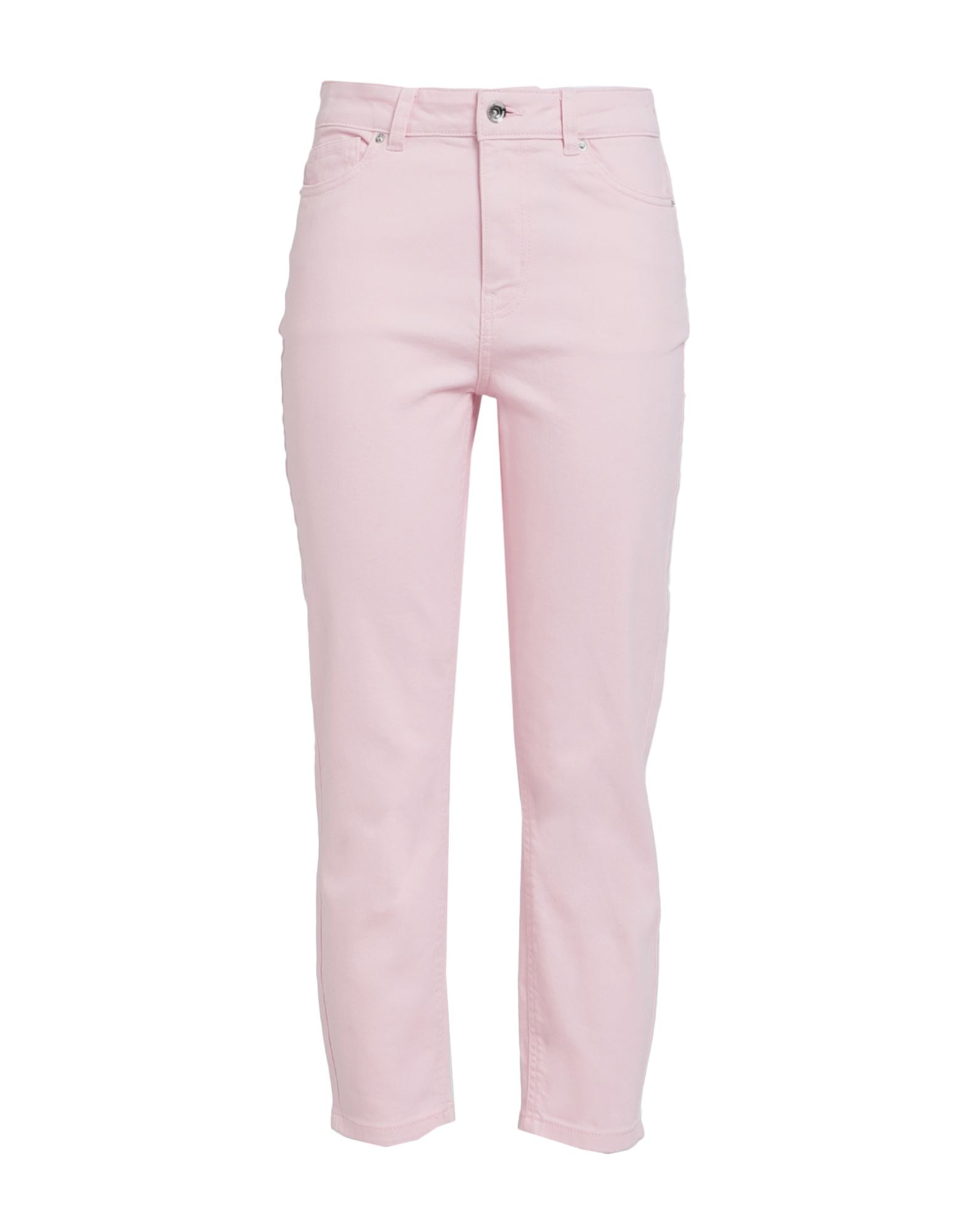 Shop Vero Moda Woman Jeans Light Pink Size 29w-30l Cotton, Elastane
