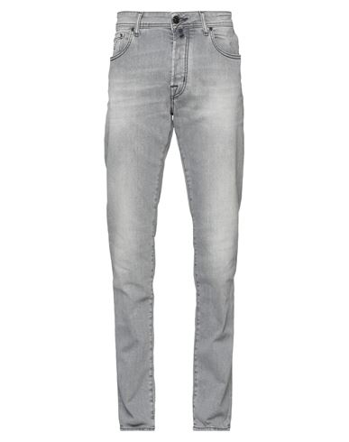 Shop Jacob Cohёn Man Jeans Grey Size 31 Cotton, Elastomultiester, Elastane