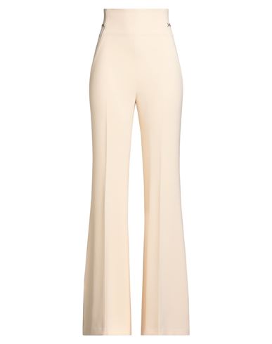 Elisabetta Franchi Essential Woman Pants Cream Size 6 Polyester, Elastane In Pink