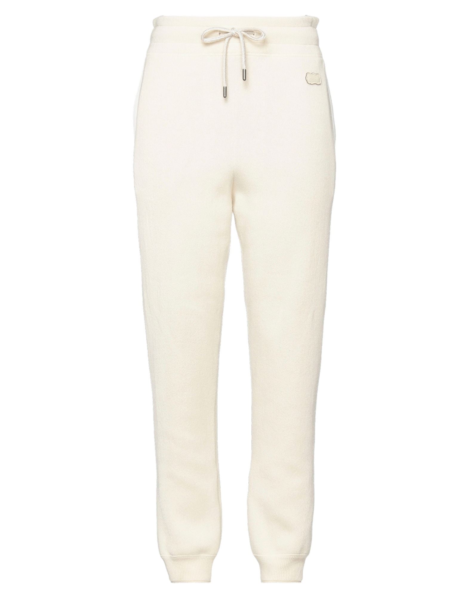 Agnona Woman Pants Ivory Size 14 Cashmere, Cotton, Polyamide, Elastane In White