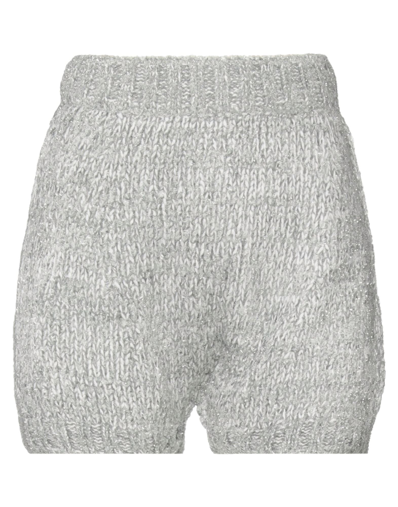 Dolce & Gabbana Woman Shorts & Bermuda Shorts Light Grey Size 6 Cashmere, Acetate, Polyamide, Metall