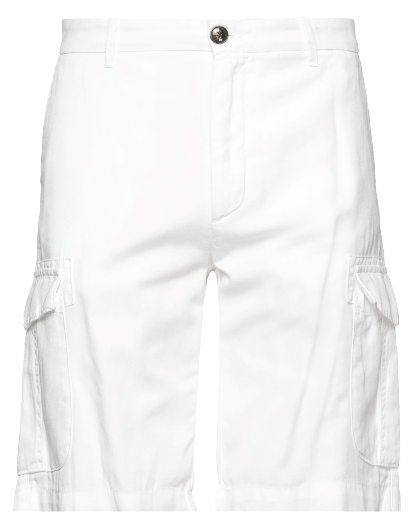 Eleventy Man Shorts & Bermuda Shorts White Size 30 Cotton, Linen