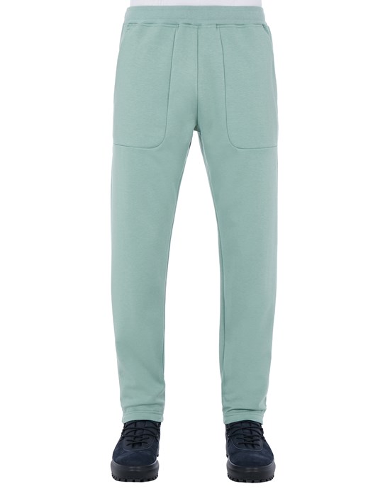 Sold out - STONE ISLAND 650G5 STONE ISLAND STELLINA Fleece Trousers Man Sage Green
