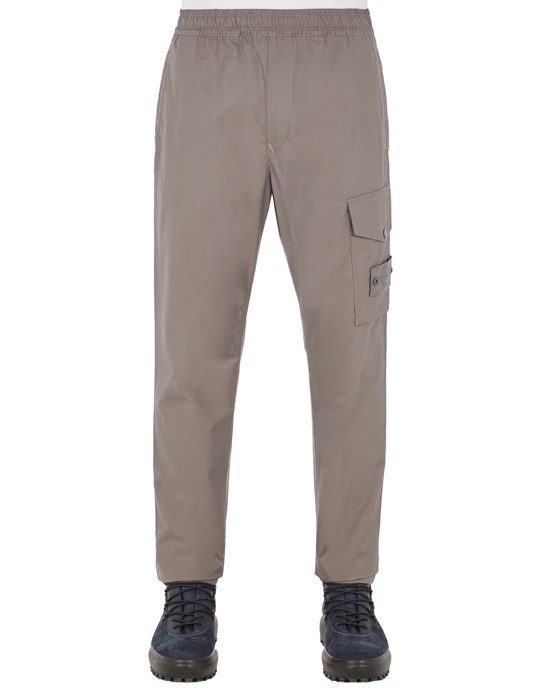 Sold out - STONE ISLAND 320F1 O-VENTILE®_ STONE ISLAND GHOST PIECE TROUSERS Man Dark Grey
