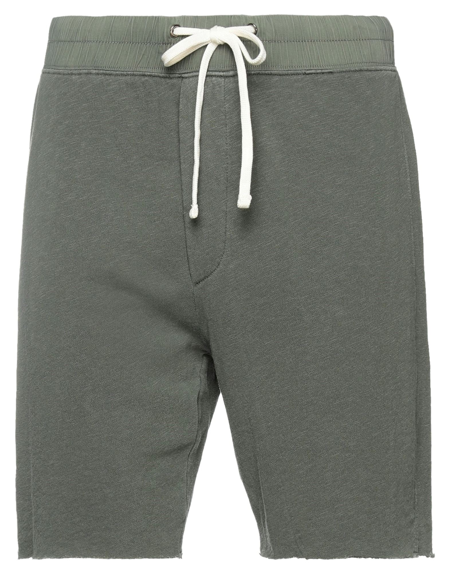 James Perse Drawstring-fastening Terry Shorts In Sage Green
