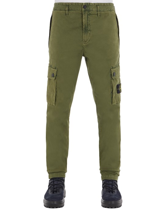  STONE ISLAND 303L1 T.CO+OLD TROUSERS Man Olive Green