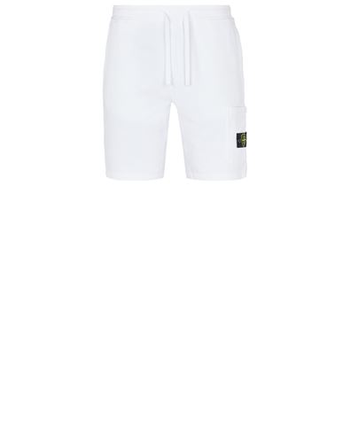 STONE ISLAND 64620 Bermuda shorts Man White EUR 161