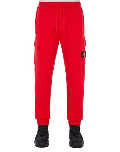 STONE ISLAND 64720 Fleece Trousers Man Red GBP 325