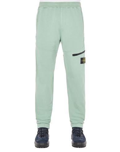 STONE ISLAND 61251 Fleece Trousers Man Sage Green GBP 345