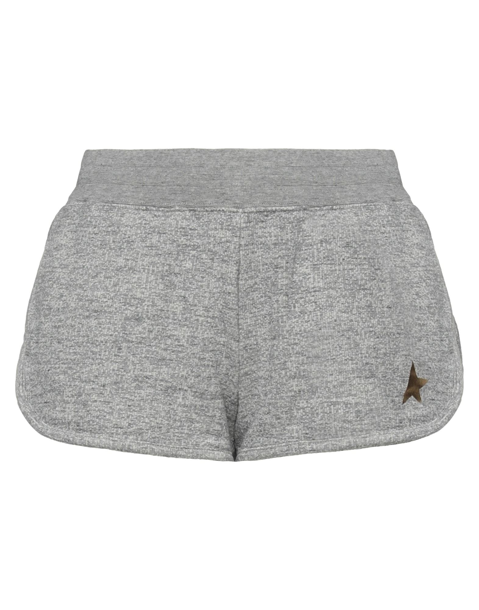Golden Goose Grey Grey Embroidered Logo Shorts In Grey