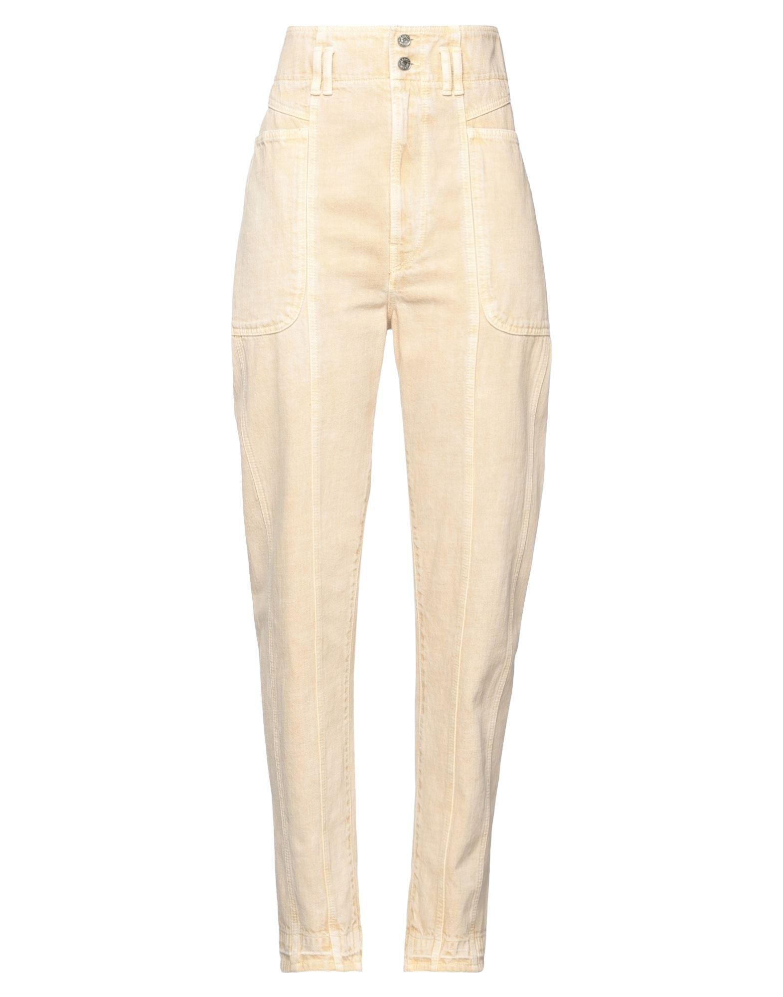 Isabel Marant Étoile Marant Étoile Woman Jeans Beige Size 10 Cotton In Beige