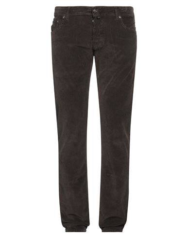 JACOB COHЁN JACOB COHЁN MAN PANTS CHOCOLATE BROWN SIZE 35 COTTON, ELASTANE, POLYESTER 