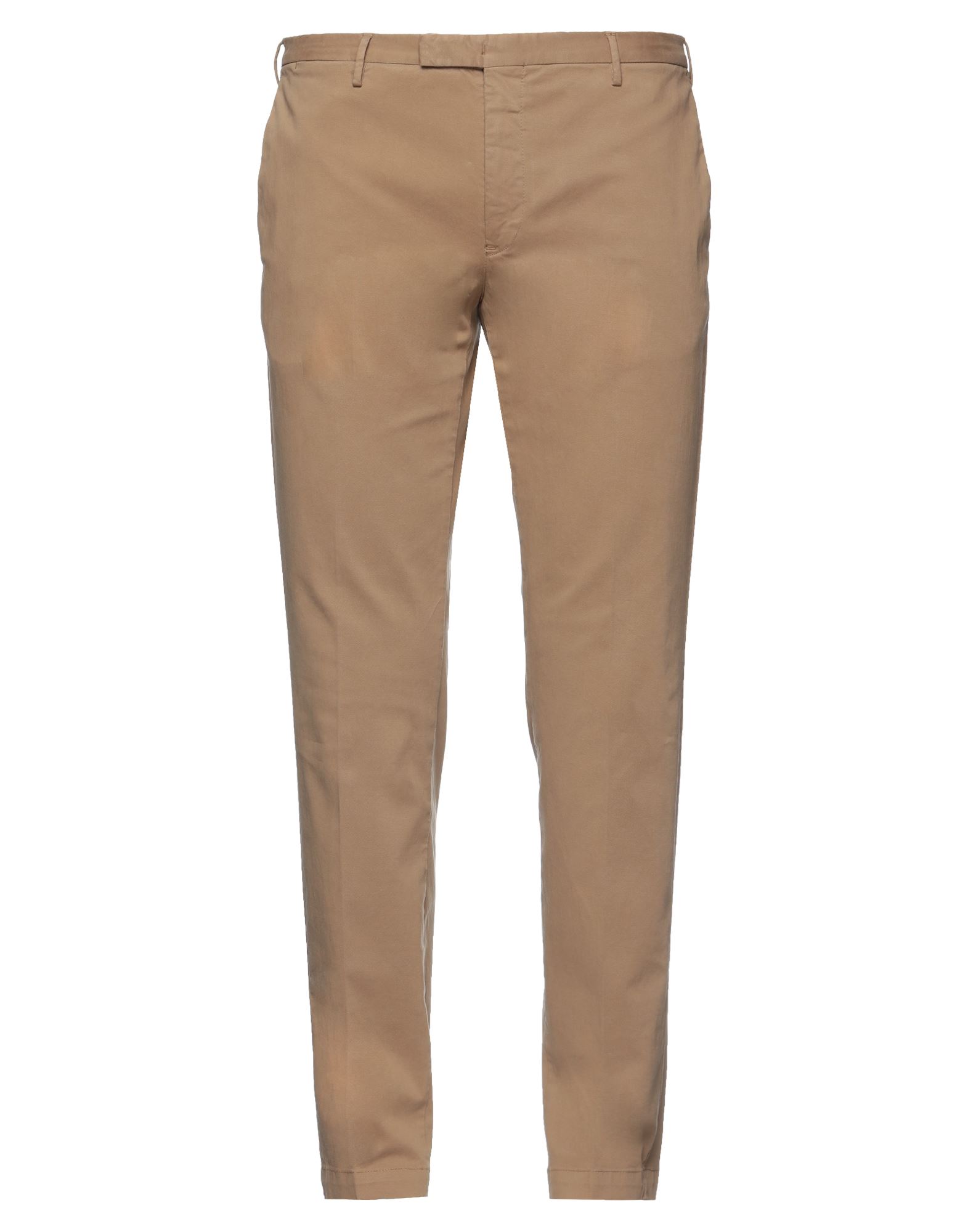 Pt Torino Dieci Stretch Cotton Trousers In Camel