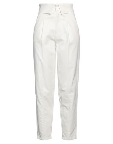 Jijil Woman Pants White Size 4 Viscose, Nylon, Polyester, Elastane