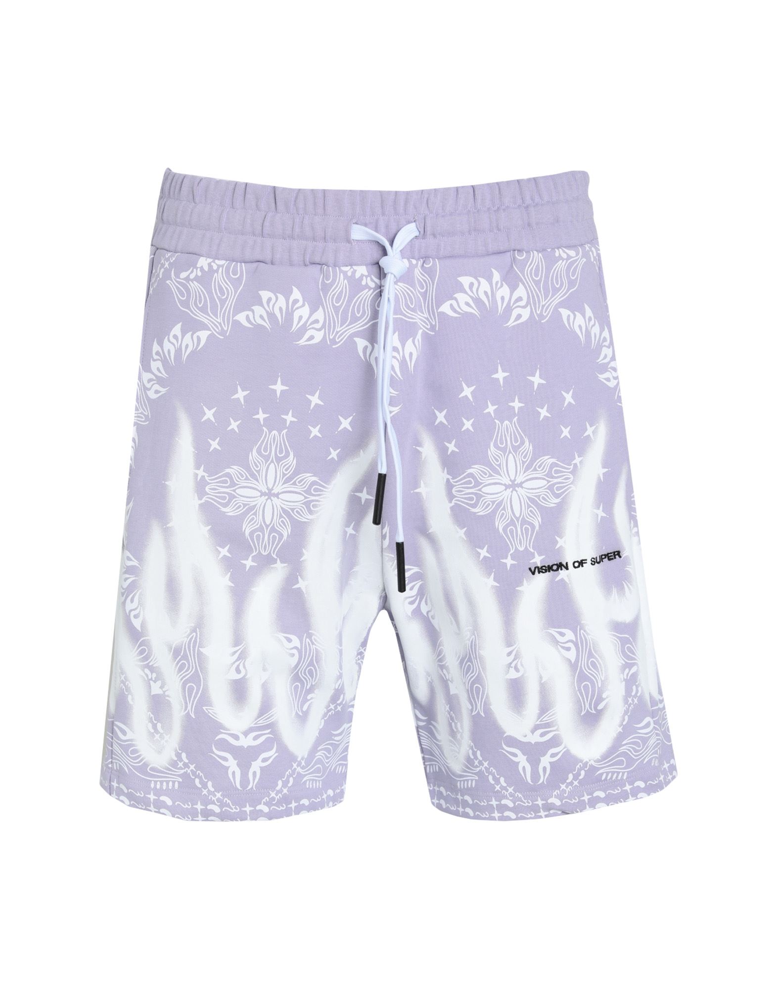 Shop Vision Of Super Man Shorts & Bermuda Shorts Light Purple Size Xl Cotton