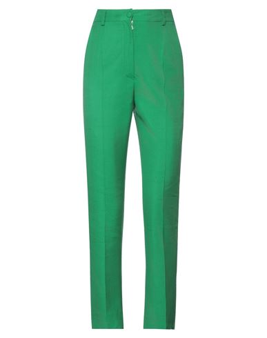 Dolce & Gabbana Woman Pants Emerald Green Size 2 Silk, Cotton