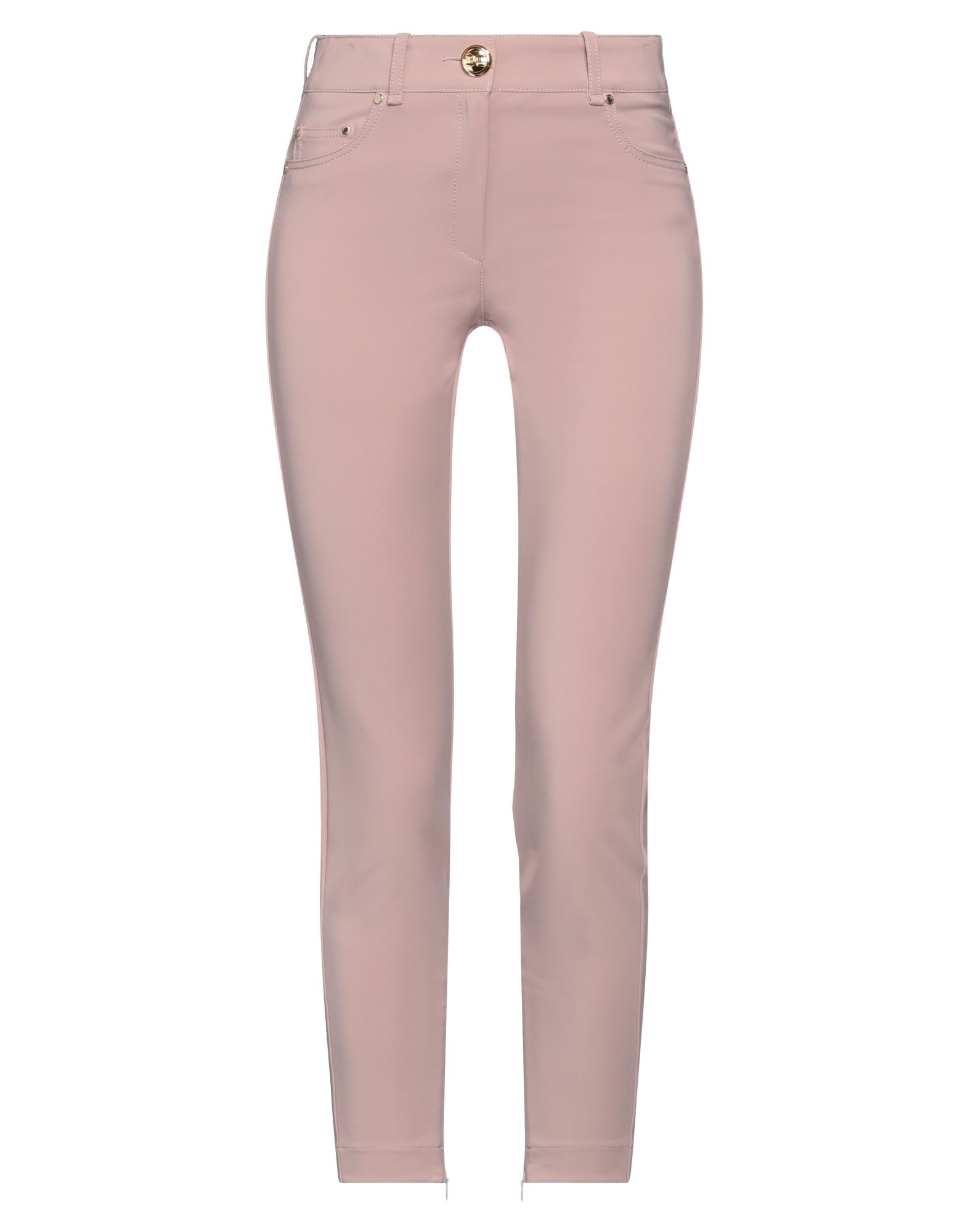 Elisabetta Franchi Cropped Pants In Light Brown