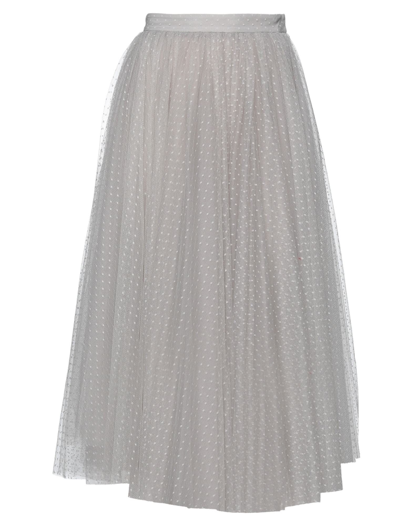 Elisabetta Franchi Midi Skirts In Dove Grey