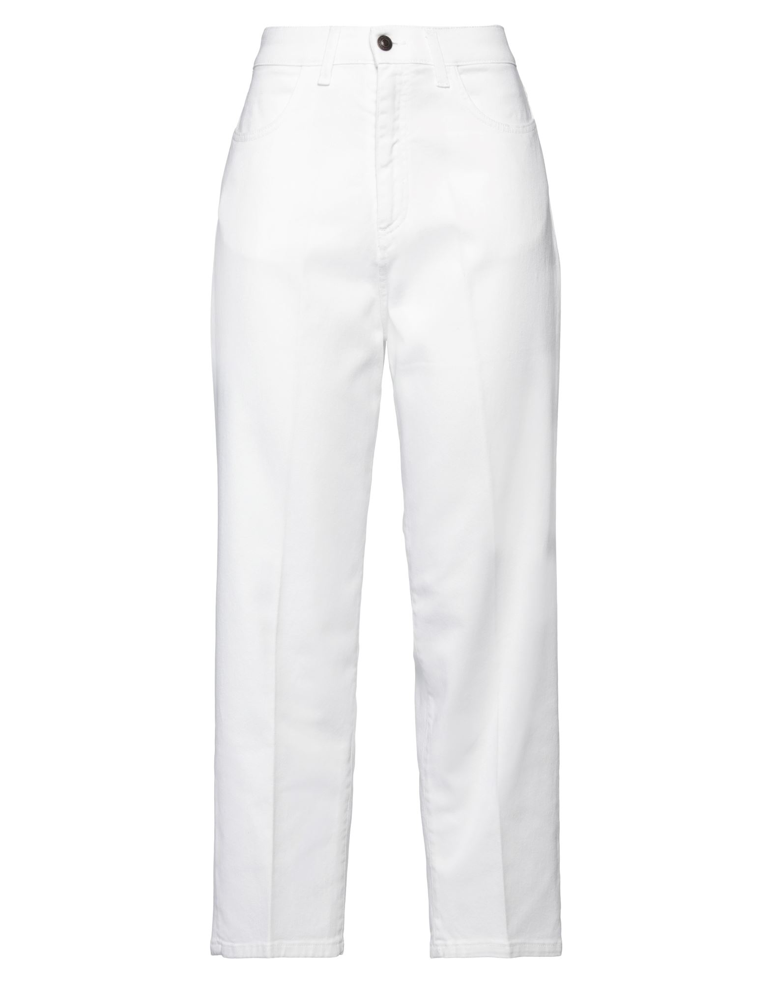 Bonheur Woman Pants White Size 31 Cotton