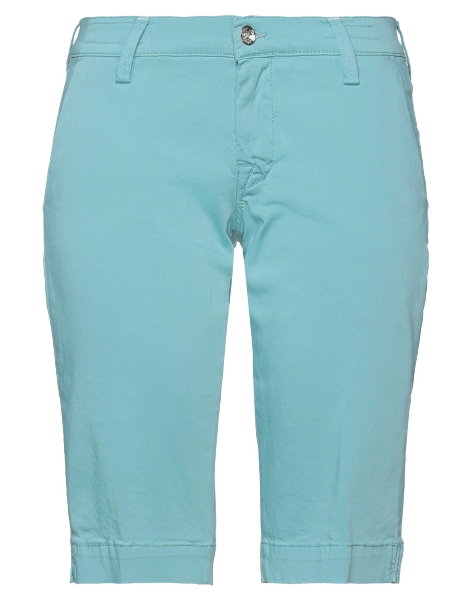Jacob Cohёn Woman Shorts & Bermuda Shorts Sky Blue Size 27 Cotton, Elastane