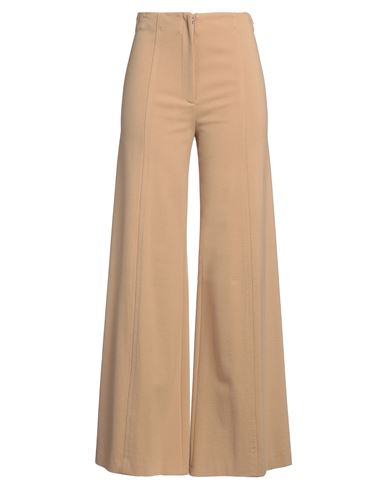 Liviana Conti Woman Pants Camel Size 6 Viscose, Polyamide, Elastane In Beige