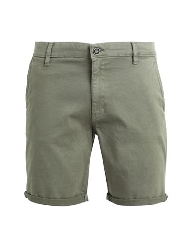 Jack & Jones Man Shorts & Bermuda Shorts Military Green Size Xl Cotton, Elastane