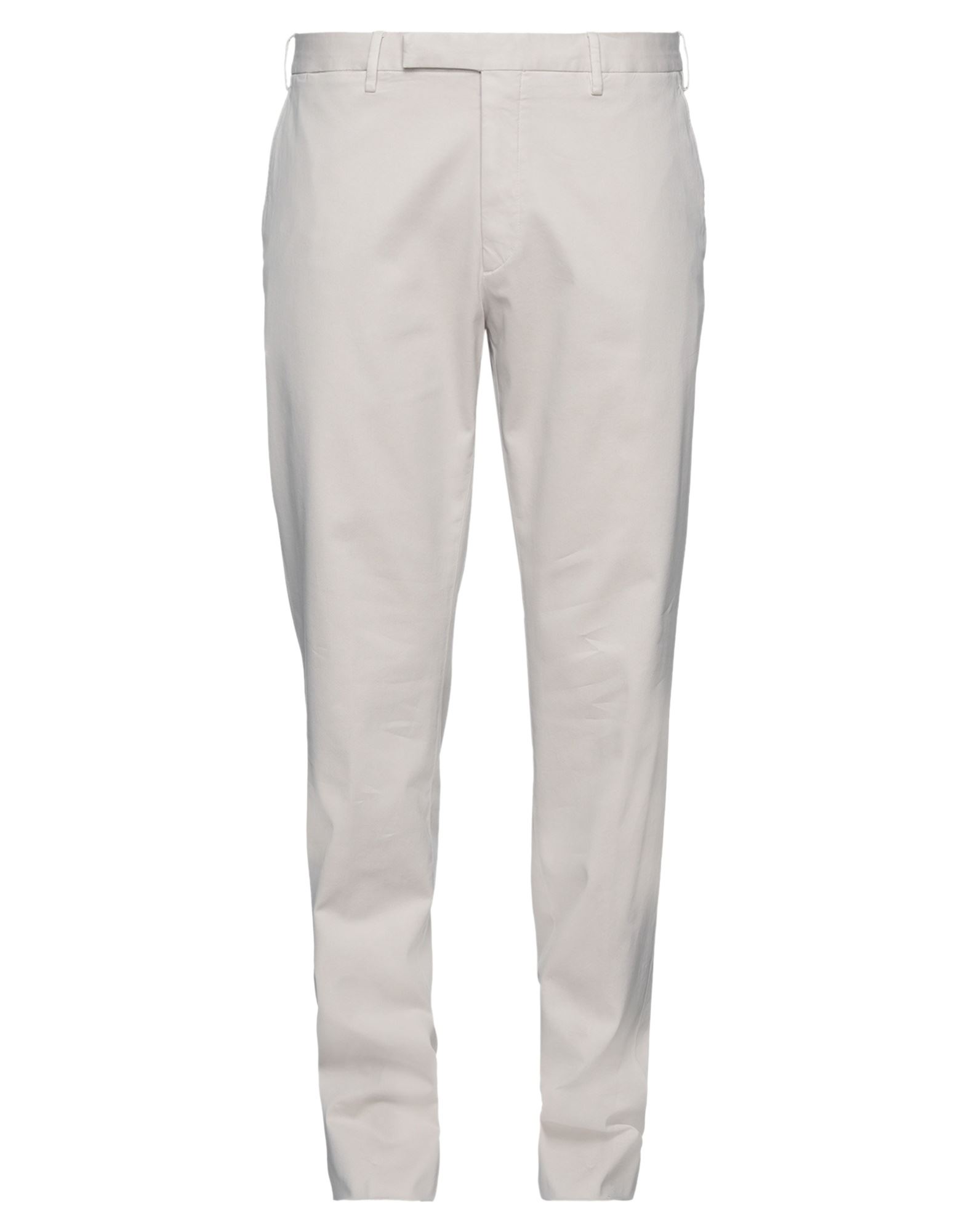 Shop Ermenegildo Zegna Zegna Man Pants Light Grey Size 40 Cotton, Lyocell, Elastane
