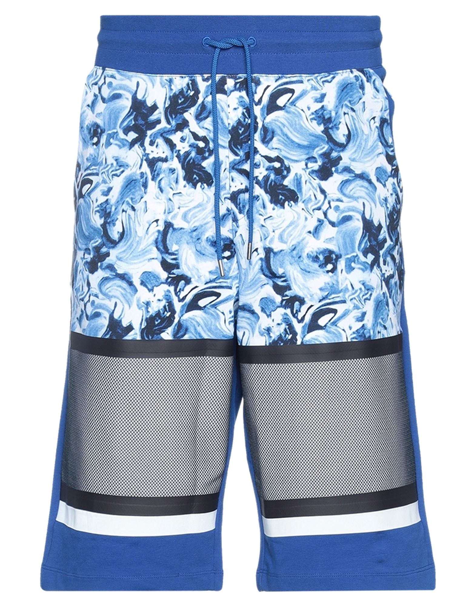 Bikkembergs Man Shorts & Bermuda Shorts Blue Size S Cotton, Elastane, Polyester